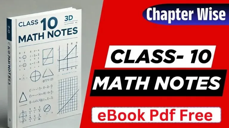 NCERT Class 10 Math Notes Pdf