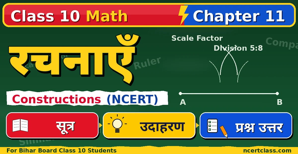 Class 10 Math Chapter 11 Constructions NCERT Solutions in Hindi